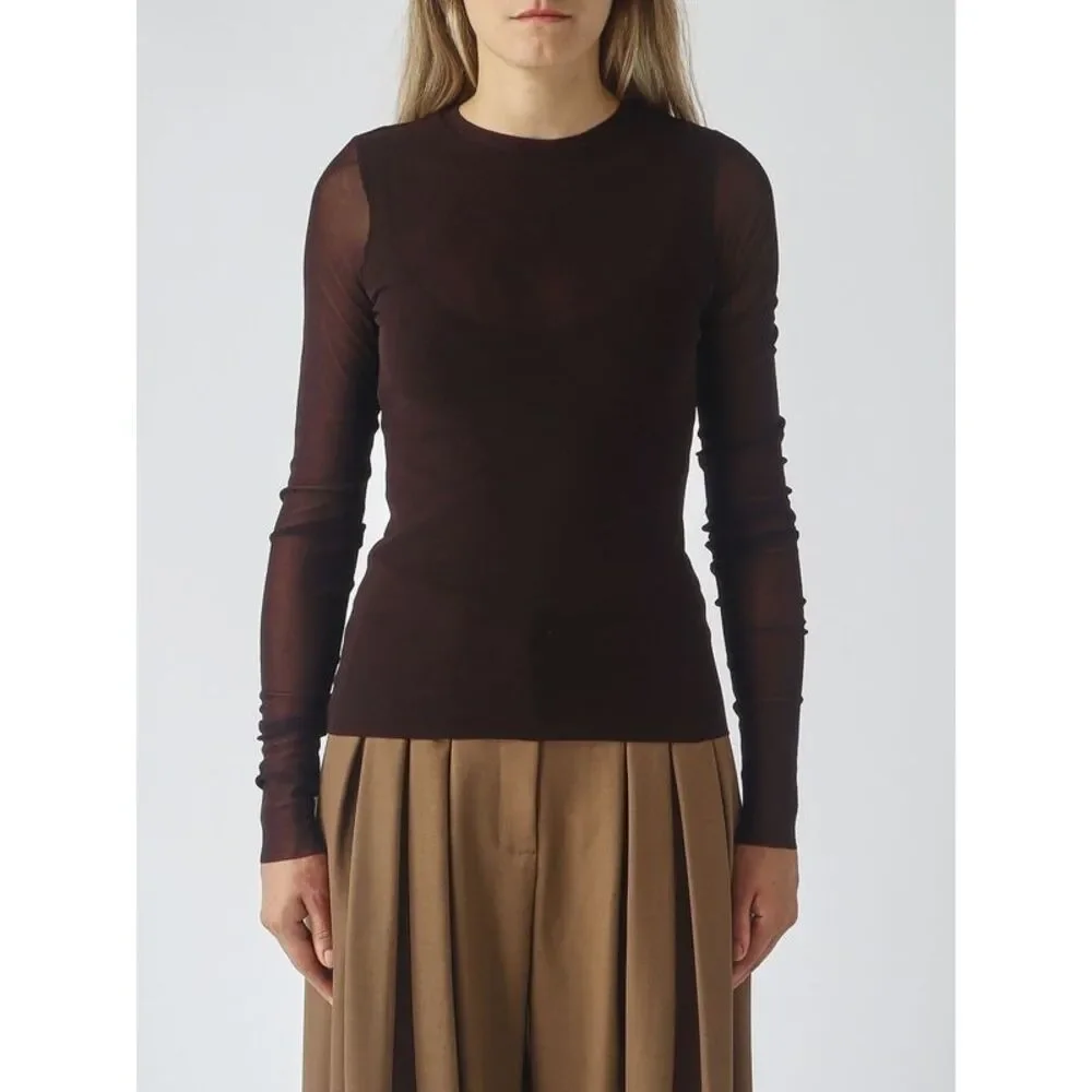 Meimeij Women Meimeij Long-Sleeved Polyamide Slim Fit Top